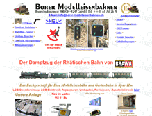 Tablet Screenshot of borer-modelleisenbahnen.ch